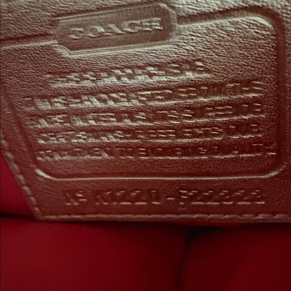 Coach Beige Handbag with Colorful Floral Accents - Picture 3 of 5